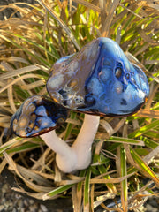 Keramik paddehat blå