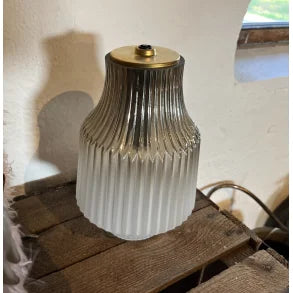 Glas lampe LED, antik look, lille - Kjærs Brugskunst