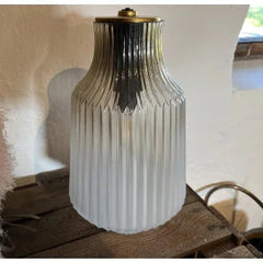 Glas lampe LED, antik look, stor - Kjærs Brugskunst
