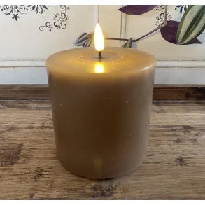 Caramel LED Candles 10x10 cm - Kjærs Brugskunst